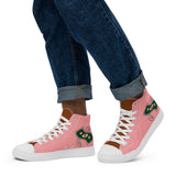 Pink High Top Canvas Shoes