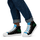 Black High Top Canvas Shoes
