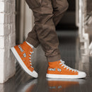 Orange High Top Canvas Shoes
