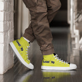 Yellow High Top Canvas Shoes
