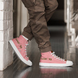 Pink High Top Canvas Shoes