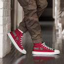 Red High Top Canvas Shoes
