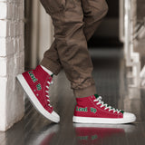 Red High Top Canvas Shoes