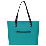 Turquoise Waterproof Leather Handbag