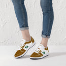 Gold  Low Top Shoes