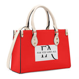 Red Luxury Leather Tote HandBag