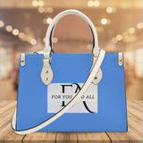 Blue Luxury Leather Tote HandBag