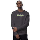 Unisex organic raglan sweatshirt