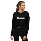 Smile And Peace Crop Sweatshirt