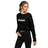 Smile And Peace Crop Sweatshirt
