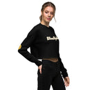 Smile And Peace Crop Sweatshirt