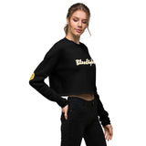 Smile And Peace Crop Sweatshirt