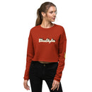 Smile And Peace Crop Sweatshirt