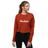 Smile And Peace Crop Sweatshirt