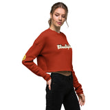 Smile And Peace Crop Sweatshirt