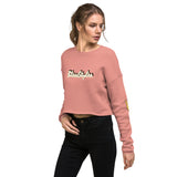 Smile And Peace Crop Sweatshirt