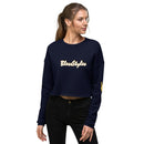 Smile And Peace Crop Sweatshirt