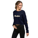 Smile And Peace Crop Sweatshirt