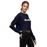 Smile And Peace Crop Sweatshirt