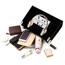 Black Luxury Leather Tote HandBag