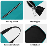 Turquoise Waterproof Leather Handbag