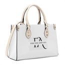 White Luxury Leather Tote HandBag