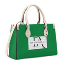 Green Luxury Leather Tote HandBag