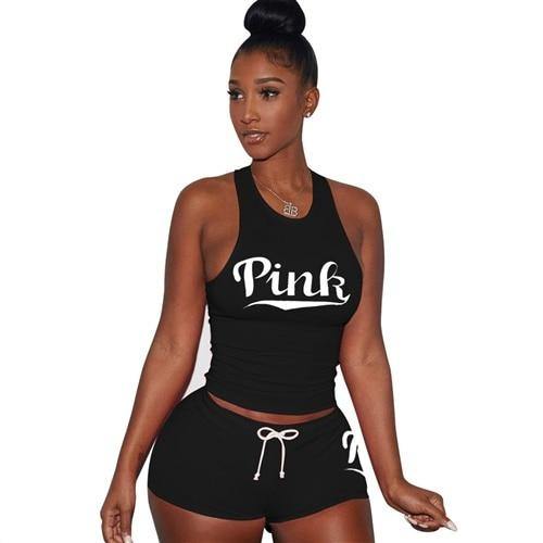 pink 2 piece shorts set - For you and all