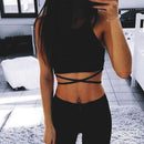 crop back laced tank top - For you and all