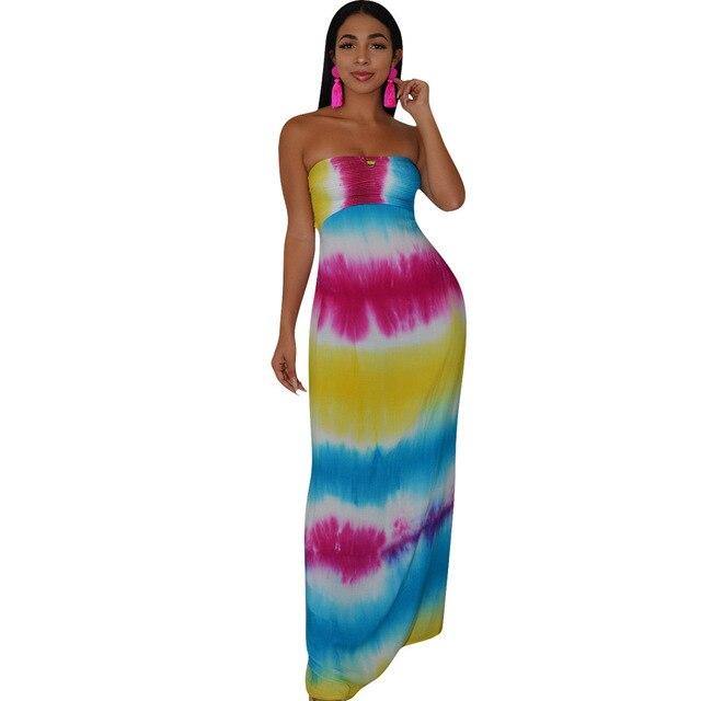 tie dye lace Up hollow  dress - For you and all