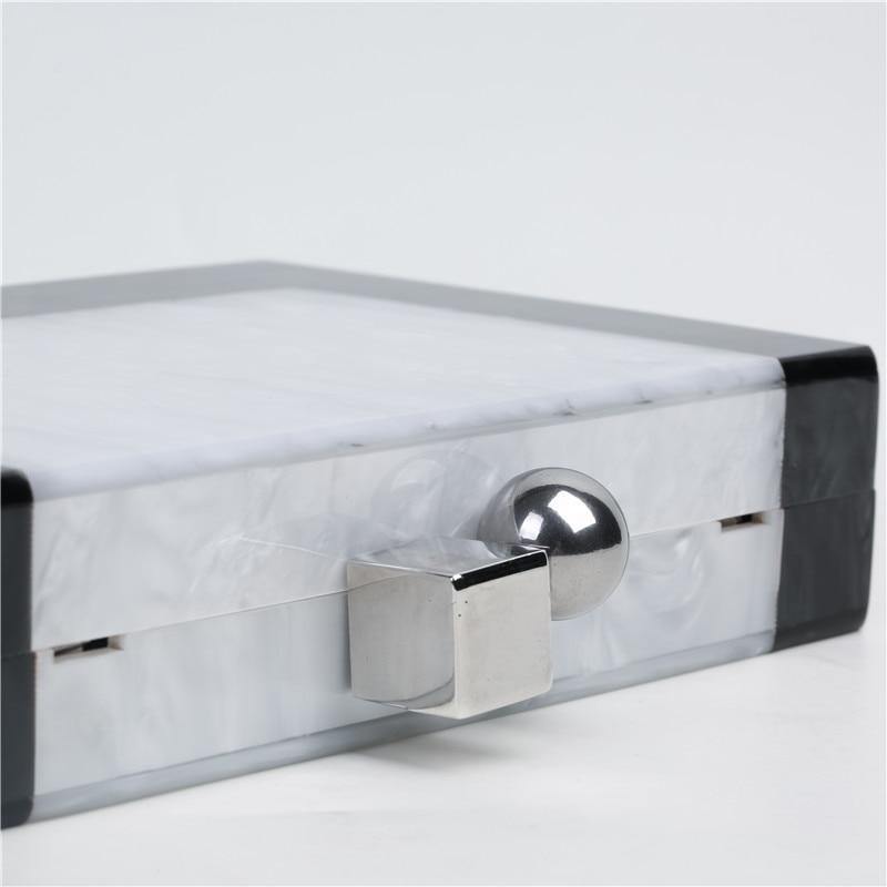 marble acrylic luxury clutch - For you and all