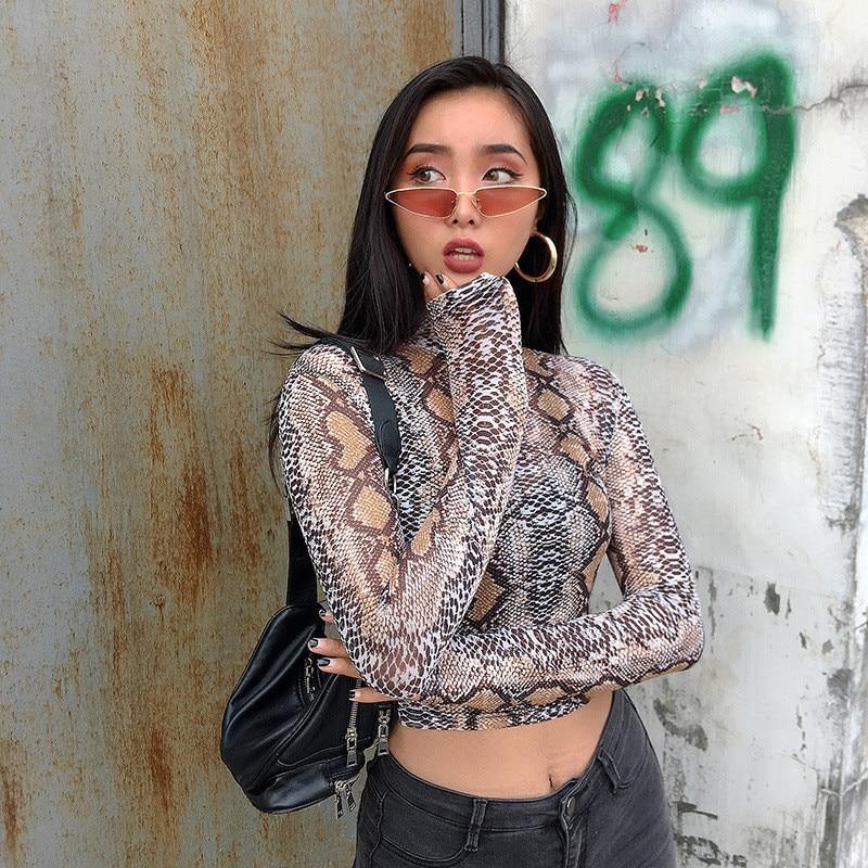 Snake Print mesh Top - For you and all
