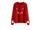 cat face sweater - For you and all