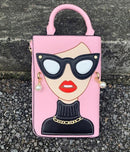 pattern earrings decorated  clutch - For you and all