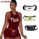 pink 2 piece shorts set - For you and all