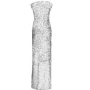 strapless shiny slit dress - For you and all