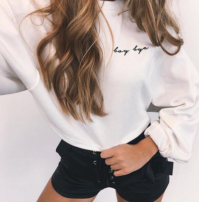 letters embroidery sweatshirt - For you and all