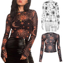 sun moon transparent mesh top - For you and all