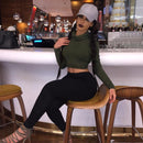 casual crop top turtleneck - For you and all