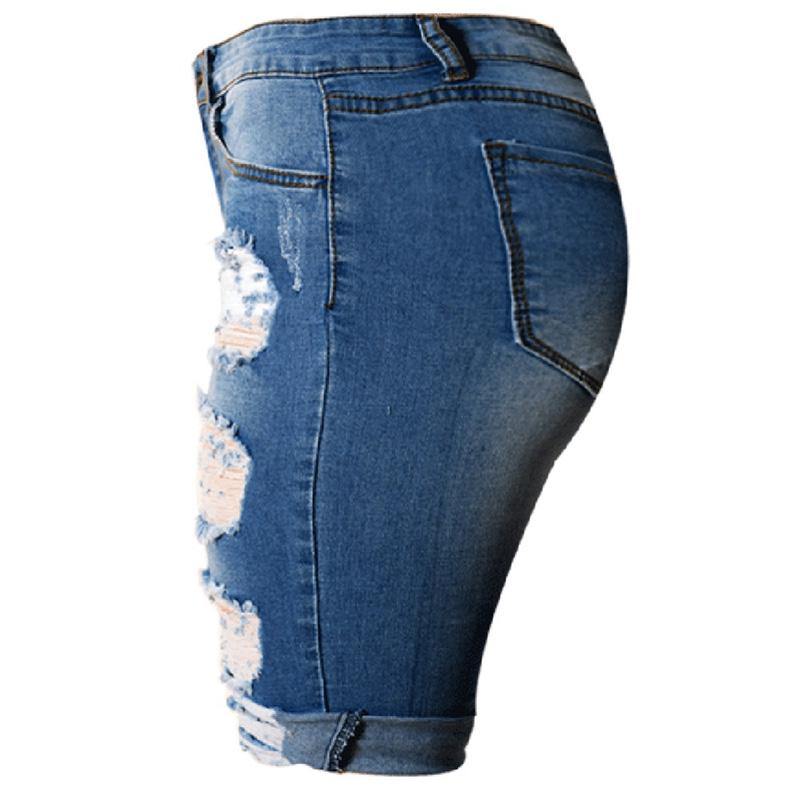 high waist ripped jean shorts - For you and all