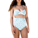 sea floral blue bikini - For you and all
