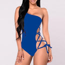 Lace up one shoulder one piece - For you and all