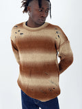 DISTRESSED GENTLEMAN SWEATER | BROWN-1