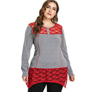plus size buttoned floral lace top - For you and all