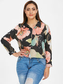 plus size semi-sheer floral top - For you and all