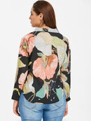 plus size semi-sheer floral top - For you and all