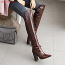 Leather knee high boots - For you and all
