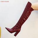 Leather knee high boots - For you and all