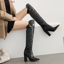 Leather knee high boots - For you and all
