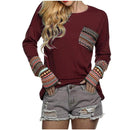 o-neck patchwork casual top - For you and all